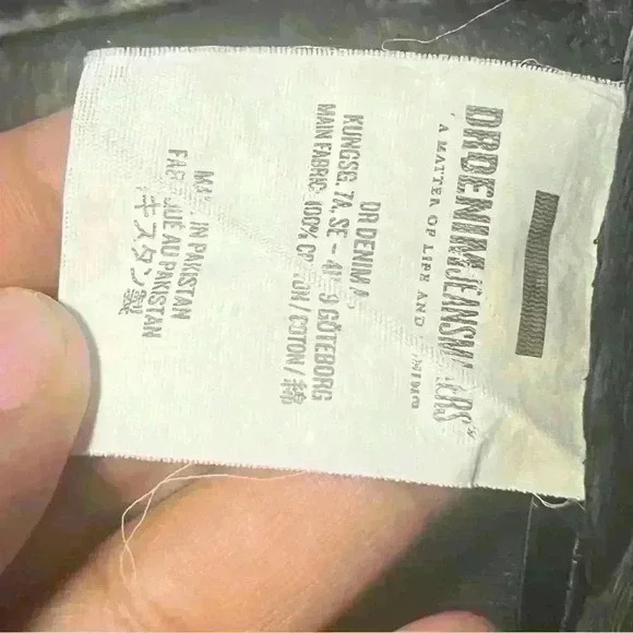 CDRDENIM JEANS MAKERS BLACK ACID WASHED HIGH RISE SKINNY JEANS SIZE  26 - Picture 10 of 16